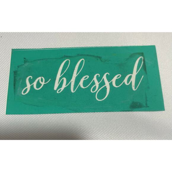 Chalk Couture Used  5X7 ‎  Reusable  Transfer " So Blessed, Thankful, Tog… - Picture 4 of 7